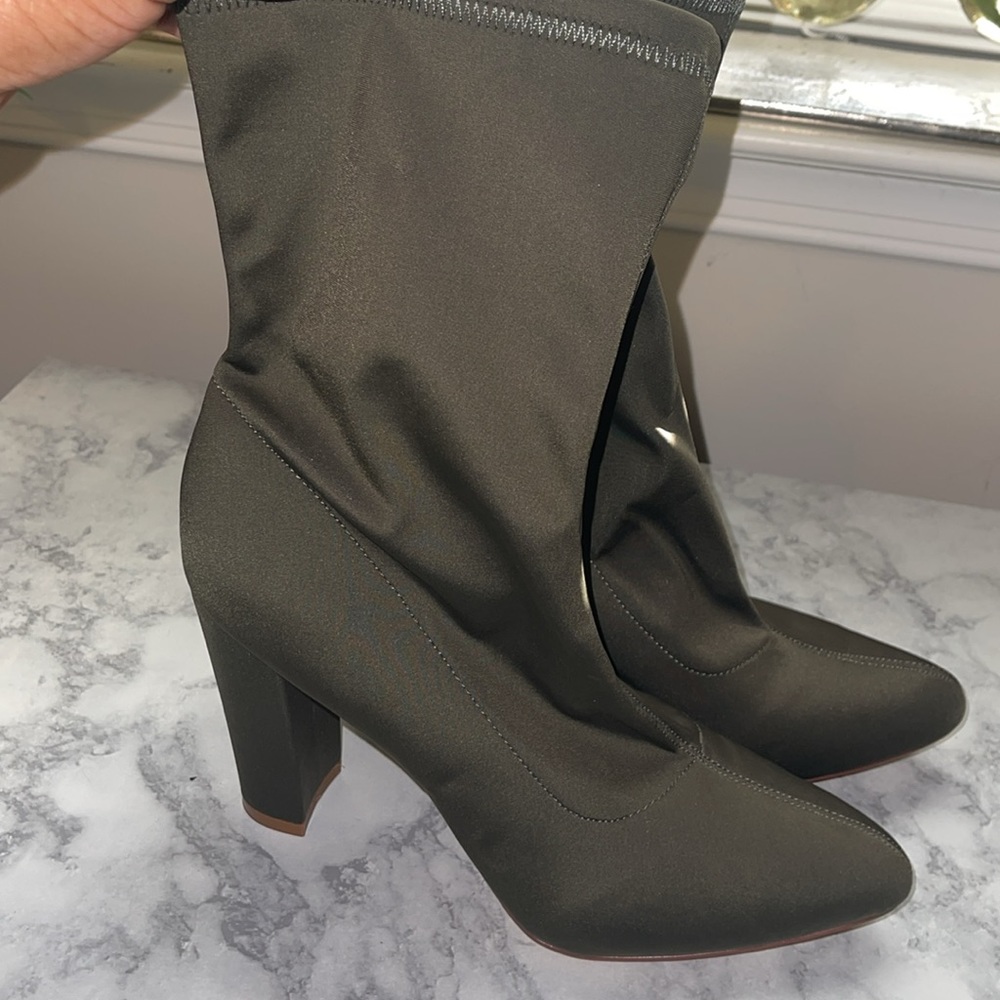 Olive Ankle Booties
